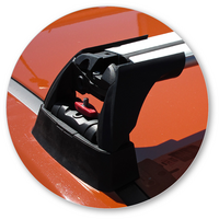 Prorack Silver 2 Bar Aero Flush Bar kit to suit Holden Commodore VF 4dr Sedan (6/2013 - 3/2017)