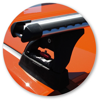 Prorack Black 2 Bar Heavy Duty Through Bar kit to suit Holden Commodore VF 4dr Sedan (6/2013 - 3/2017)