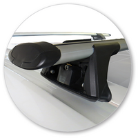 Prorack Silver 2 Bar Aero Through Bar kit to suit Volkswagen Golf Mk7 5dr Wagon (2013 - 2020)