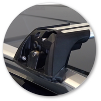 Prorack Silver 2 Bar Aero Flush Bar kit to suit Land Rover Range Rover Evoque 5dr SUV (2011 - Current)