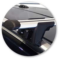 Prorack Black 2 Bar Aero Through Bar kit to suit Land Rover Range Rover Evoque 5dr SUV (2011 - Current)