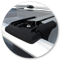 Prorack Silver 2 Bar Aero Rail Bar kit to suit Skoda Octavia 5dr Wagon (9/2013 - 2019)