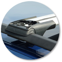 Prorack Silver 2 Bar Aero Rail Bar kit to suit BMW 5 Series E39 Touring 5dr Wagon (1997 - 2003)