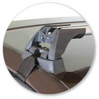 Prorack Silver 2 Bar Aero Flush Bar kit to suit Skoda Octavia 5dr Hatch (2/2014 - 5/2017)