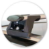 Prorack Silver 2 Bar Aero Through Bar kit to suit Audi A6/S6/RS6 Avant 5dr Wagon (2011 - 2018)