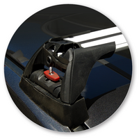 Prorack Black 2 Bar Aero Flush Bar kit to suit Mazda 6 4dr Sedan (2012 - Current)