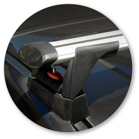 Prorack Black 2 Bar Aero Through Bar kit to suit Mazda 6 4dr Sedan (2012 - Current)