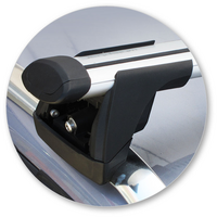 Prorack Silver 2 Bar Aero Through Bar kit to suit Audi A3/S3/RS3 Sportback 5dr Hatch (2004 - 2012)