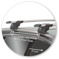 Yakima Black 2 Bar Roof Rack - Audi A4/S4/RS4 Avant 5dr Wagon 1/09 - 1/15 (S16YB &amp; K669)