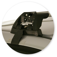 Prorack Silver 2 Bar Aero Flush Bar kit to suit Honda Civic 5dr Hatch (2012 - 2017)