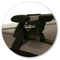 Prorack Black 2 Bar Aero Through Bar kit to suit Honda Civic 5dr Hatch (2012 - 2017)