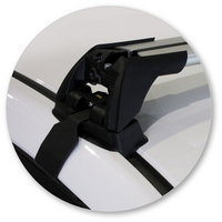 Prorack Silver 2 Bar Aero Flush Bar kit to suit Nissan Pulsar 5dr Hatch (2013 - Current)