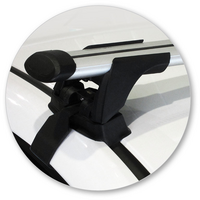 Prorack Silver 2 Bar Aero Through Bar kit to suit Nissan Pulsar 5dr Hatch (2013 - Current)