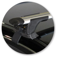 Prorack Silver 2 Bar Aero Through Bar kit to suit Nissan Pulsar 4dr Sedan (2012 - Current)