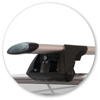 Prorack Black 2 Bar Aero Through Bar kit to suit Citroen C4 Picasso 5dr SUV (2006 - 2014)