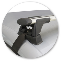 Prorack Silver 2 Bar Aero Through Bar kit to suit Volkswagen Passat CC 4dr Coupe (2008 - 2011)