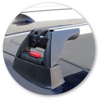 Prorack Silver 2 Bar Aero Flush Bar kit to suit BMW 4 Series 2dr Coupe (2014 - 7/2017)