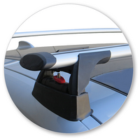 Prorack Silver 2 Bar Aero Through Bar kit to suit BMW 3 Series GT 5dr Hatch (2013 - Current)