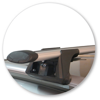 Prorack Silver 2 Bar Aero Through Bar kit to suit Nissan Qashqai 5dr SUV (2014 - 2022)