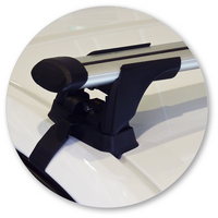 Prorack Silver 2 Bar Aero Through Bar kit to suit Holden Malibu 4dr Sedan (2013 - Current)