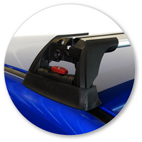 Prorack Silver 2 Bar Aero Flush Bar kit to suit Subaru WRX 4dr Sedan (2011 - 2014)