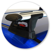 Prorack Black 2 Bar Aero Through Bar kit to suit Subaru WRX 4dr Sedan (2011 - 2014)