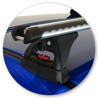 Prorack Black 2 Bar Heavy Duty Through Bar kit to suit Subaru WRX 4dr Sedan (2011 - 2014)