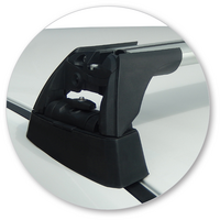 Prorack Silver 2 Bar Aero Flush Bar kit to suit Mazda Axela 5dr Hatch (10/2013 - Current)