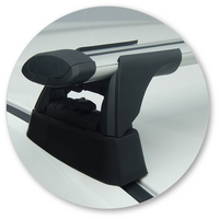 Prorack Silver 2 Bar Aero Through Bar kit to suit Mazda Axela 5dr Hatch (10/2013 - Current)