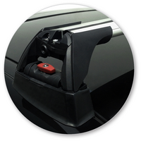 Prorack Black 2 Bar Aero Flush Bar kit to suit Mercedes-Benz CLA 4dr Coupe (2013 - Current)