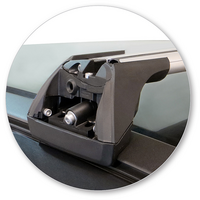 Prorack Silver 2 Bar Aero Flush Bar kit to suit Volvo XC60 5dr SUV (2009 - 10/2017)