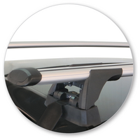 Prorack Silver 2 Bar Aero Through Bar kit to suit Peugeot 508 4dr Sedan (2011 - 2018)