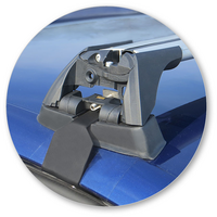 Prorack Silver 2 Bar Aero Flush Bar kit to suit Audi A1/S1 Sportback 5dr Hatch (2012 - 2018)