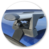 Prorack Black 2 Bar Aero Through Bar kit to suit Audi A1/S1 Sportback 5dr Hatch (2012 - 2018)