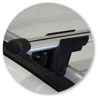 Prorack Silver 2 Bar Aero Through Bar kit to suit Nissan Pathfinder 5dr SUV (11/2013 - 2022)