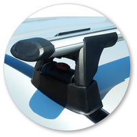 Prorack Silver 2 Bar Aero Through Bar kit to suit Mercedes-Benz A-Class 5dr Hatch (2013 - 2015)