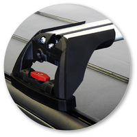 Prorack Silver 2 Bar Aero Flush Bar kit to suit Jeep Wrangler Unlimited JK 5dr SUV (2007 - 4/2019)