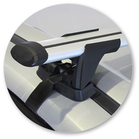 Yakima Black 2 Bar Roof Rack - Ford Kuga  5dr SUV 1/13 - On (S17Y &amp; K701)