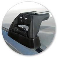 Prorack Black 2 Bar Aero Flush Bar kit to suit Mazda Axela 4dr Sedan (2014 - Current)