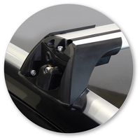 Prorack Silver 2 Bar Aero Flush Bar kit to suit Nissan X-Trail 5dr SUV (2014 - 2022)