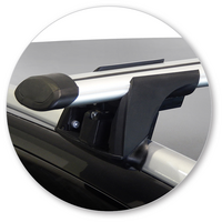 Prorack Silver 2 Bar Aero Through Bar kit to suit Nissan X-Trail 5dr SUV (2014 - 2022)