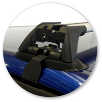 Prorack Silver 2 Bar Aero Flush Bar kit to suit Ford Mondeo 5dr Hatch (2010 - 2014)