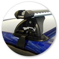 Prorack Silver 2 Bar Heavy Duty Through Bar kit to suit Ford Mondeo 5dr Hatch (2010 - 2014)