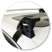 Prorack Silver 2 Bar Aero Flush Bar kit to suit Lexus IS 4dr Sedan (7/2013 - Current)