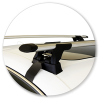 Prorack Silver 2 Bar Aero Through Bar kit to suit Lexus IS 4dr Sedan (7/2013 - Current)