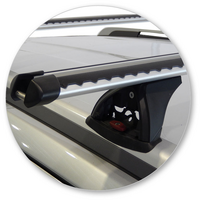 Prorack Black 2 Bar Heavy Duty Through Bar kit to suit Isuzu MU-X 5dr SUV (2014 - 4/2017)