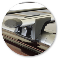 Prorack Silver 2 Bar Aero Through Bar kit to suit Lexus LX 5dr SUV (2008 - 2015)