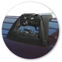 Prorack Silver 2 Bar Aero Flush Bar kit to suit Toyota Highlander 5dr SUV (2007 - 2013)