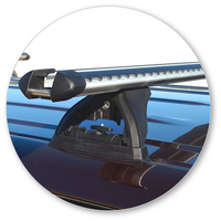 Prorack Silver 2 Bar Heavy Duty Through Bar kit to suit Toyota Highlander 5dr SUV (2007 - 2013)