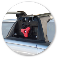 Prorack Black 2 Bar Aero Flush Bar kit to suit Citroen C4 Aircross 5dr SUV (2012 - Current)